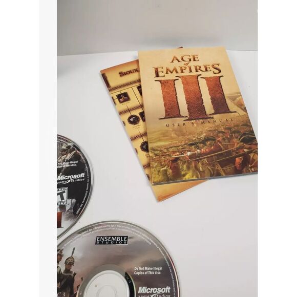 Age Of Empires 3 Gold Edition with warchiefs PC Game Windows PG 4 Discs and keys - Picture 6 of 6